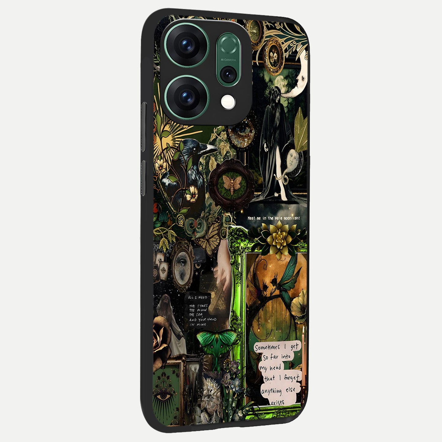  Mystic Woods Secret back cover For Oppo Reno 14 slim fit glass case with vibrant aesthetic design