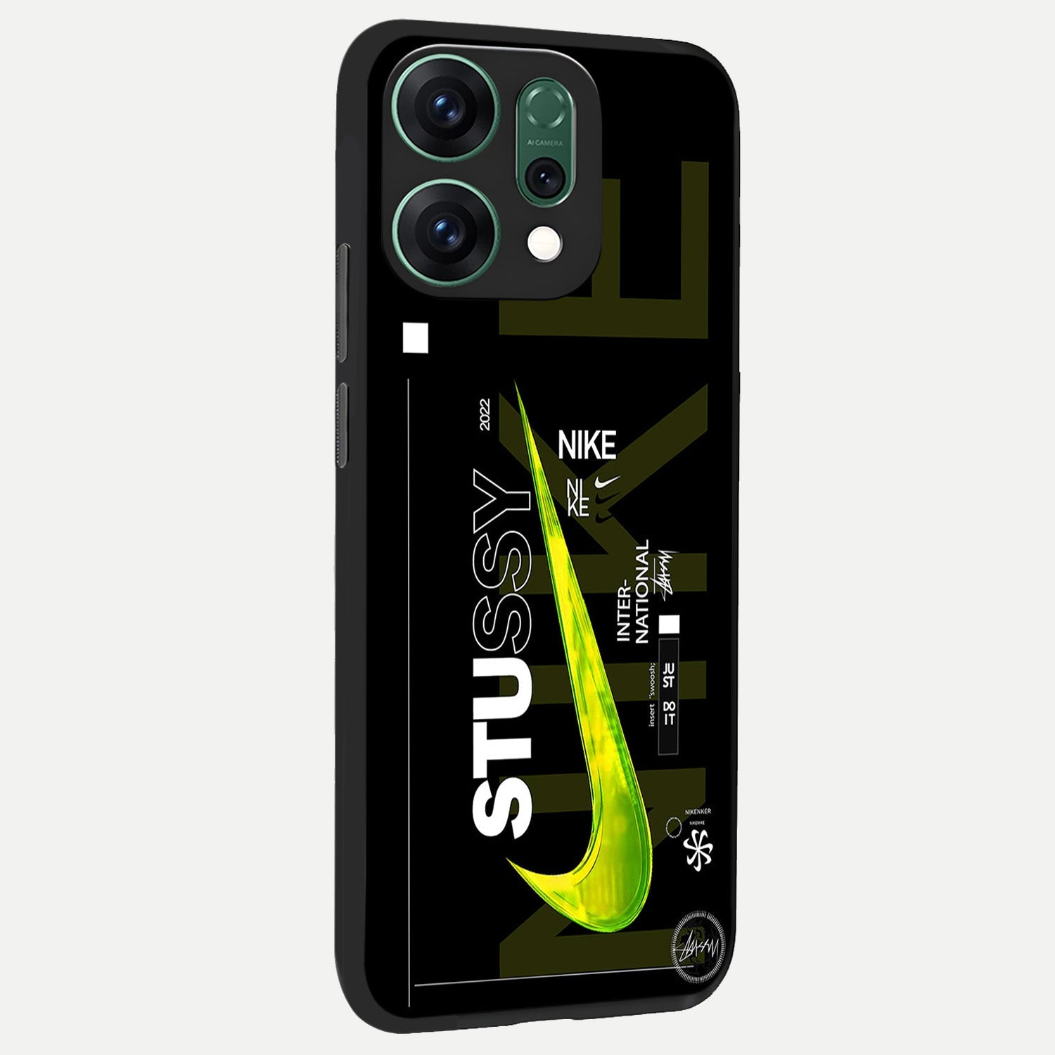  Neon Street Edition back cover For Oppo Reno 14 slim fit glass case with vibrant aesthetic design