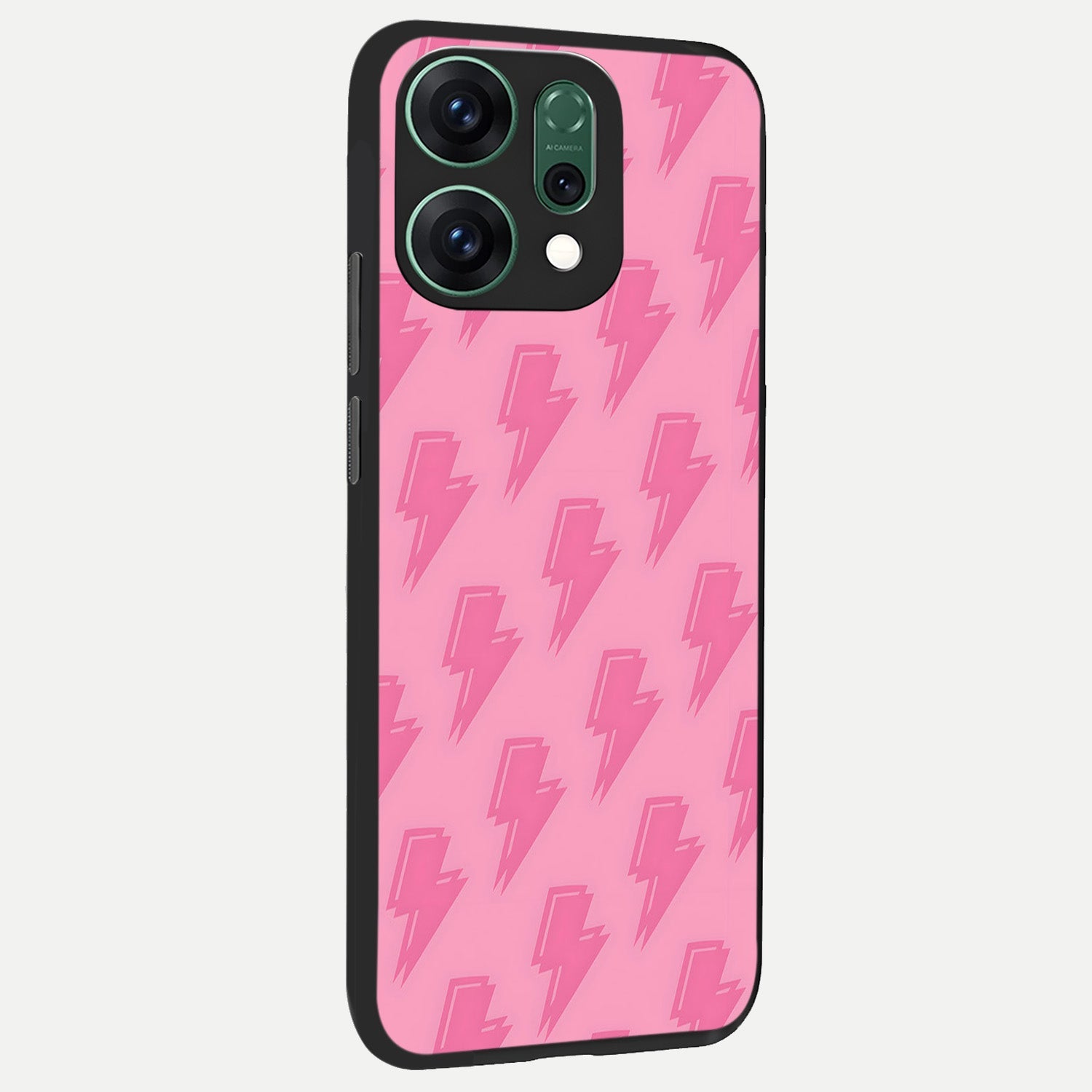  Pink Moo Magic back cover For Oppo Reno 14 slim fit glass case with vibrant aesthetic design