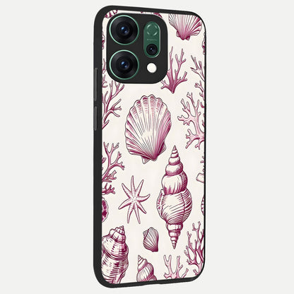  Pink Power Sparks back cover For Oppo Reno 14 slim fit glass case with vibrant aesthetic design