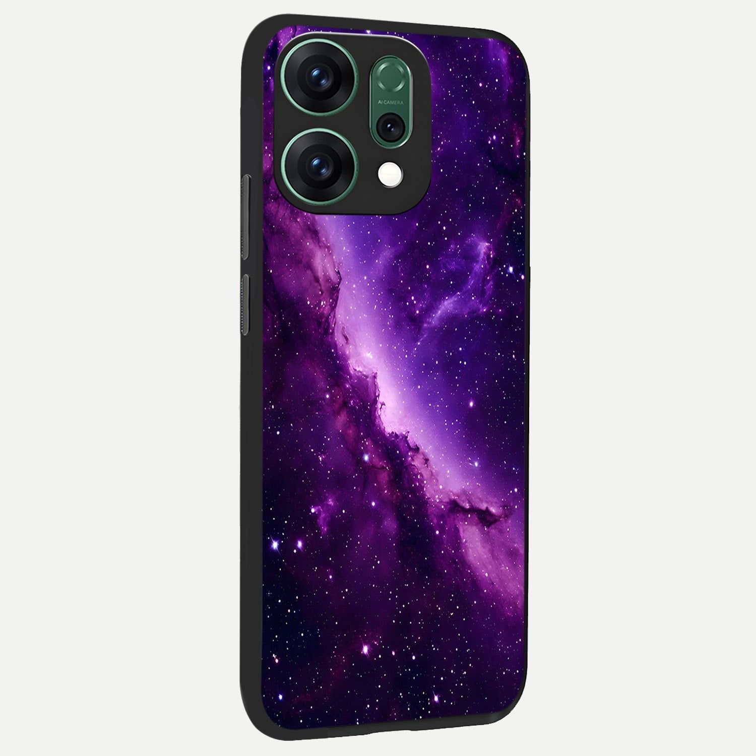  Purple Shade Sky back cover For Oppo Reno 14 slim fit glass case with vibrant aesthetic design