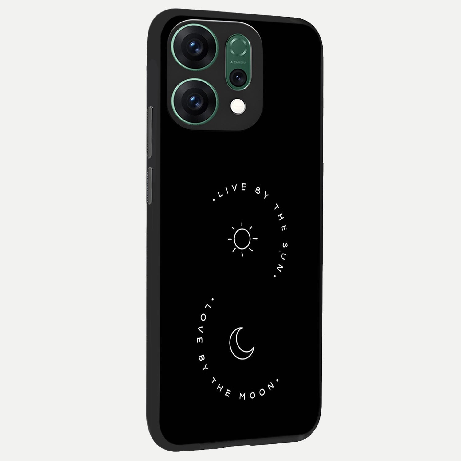  Sunflower Cat Art back cover For Oppo Reno 14 slim fit glass case with vibrant aesthetic design