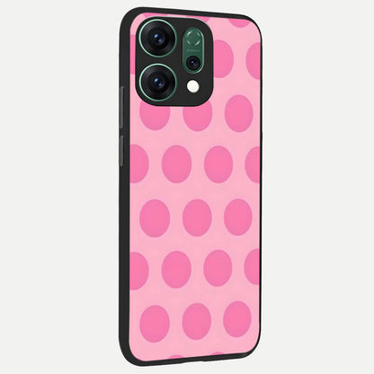  Sweet Dot Dreams back cover For Oppo Reno 14 slim fit glass case with vibrant aesthetic design