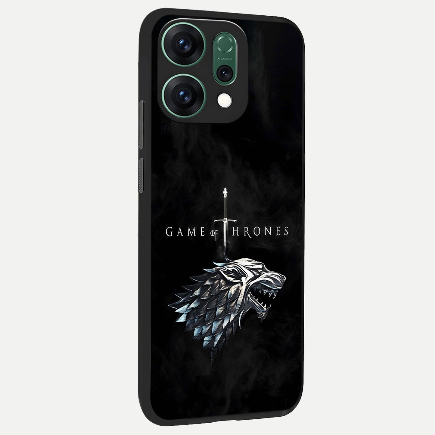  Throne Wolf Legacy back cover For Oppo Reno 14 slim fit glass case with vibrant aesthetic design