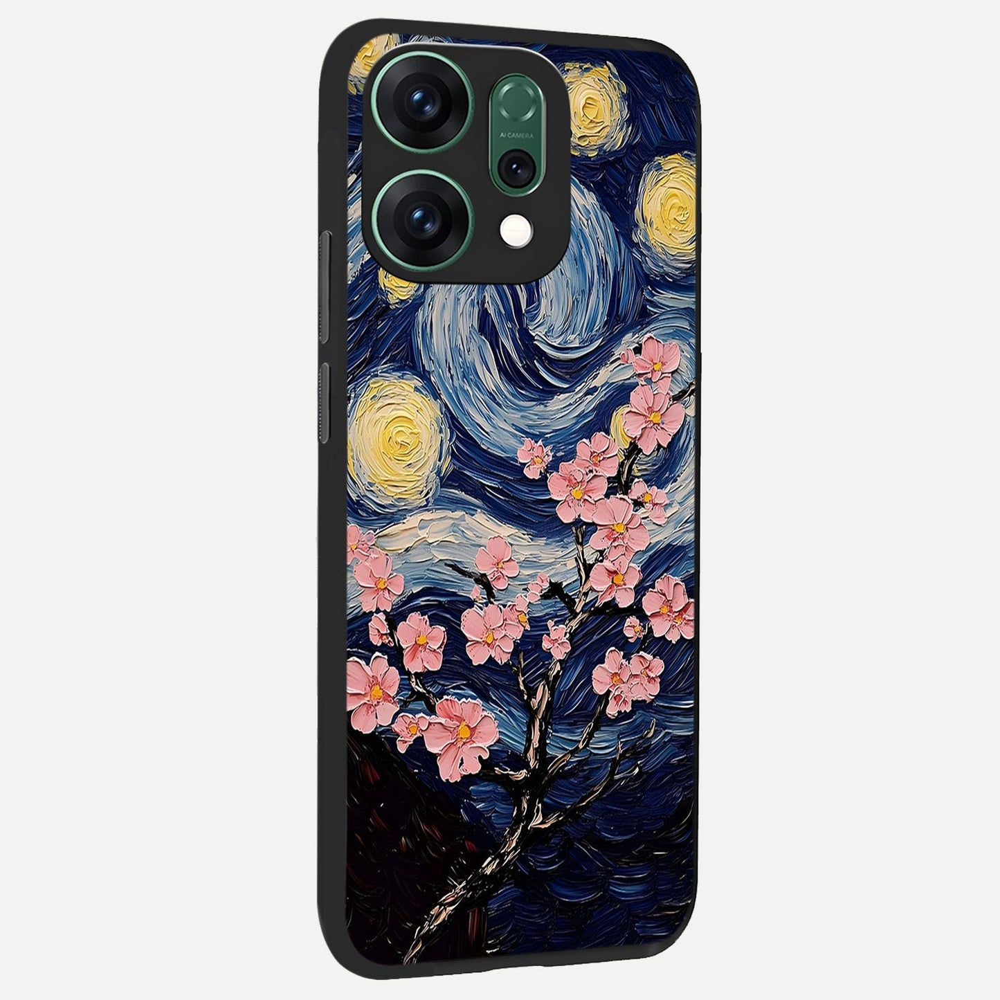  Van Gogh Scenery back cover For Oppo Reno 14 slim fit glass case with vibrant aesthetic design