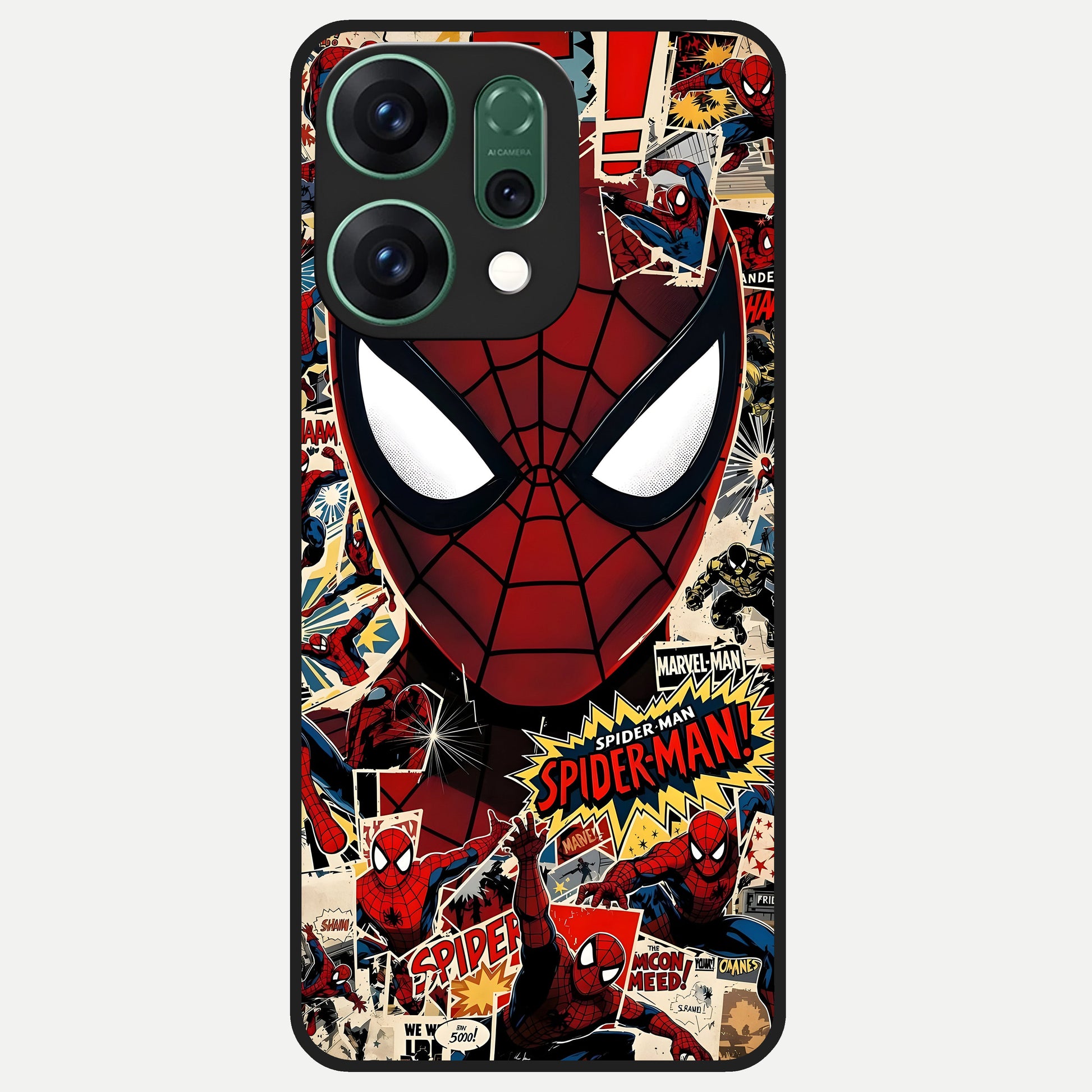  Aesthetic Wonder Spider Glass Case For Oppo Reno 14 back cover – full design glossy printed glass finish