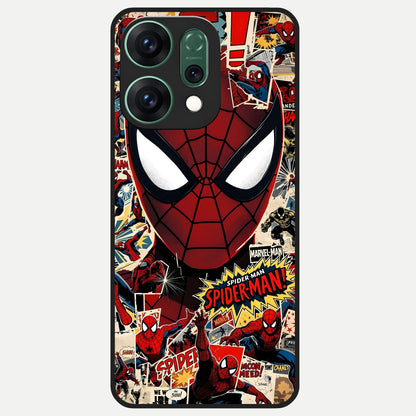  Aesthetic Wonder Spider Glass Case For Oppo Reno 14 back cover – full design glossy printed glass finish