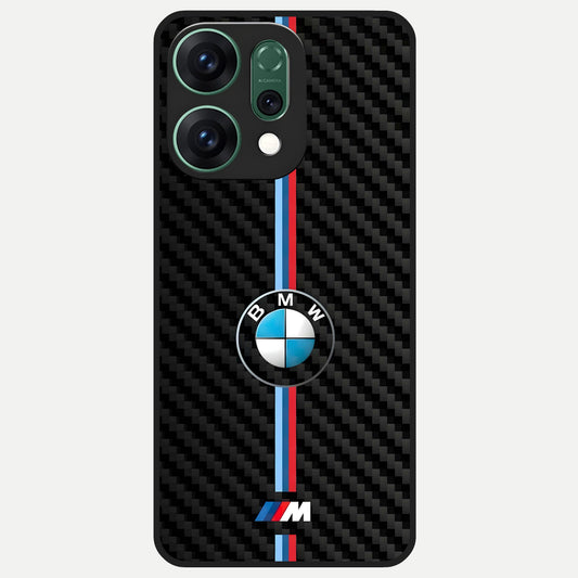  BMW Pattern Glass Case For Oppo Reno 14 back cover – full design glossy printed glass finish