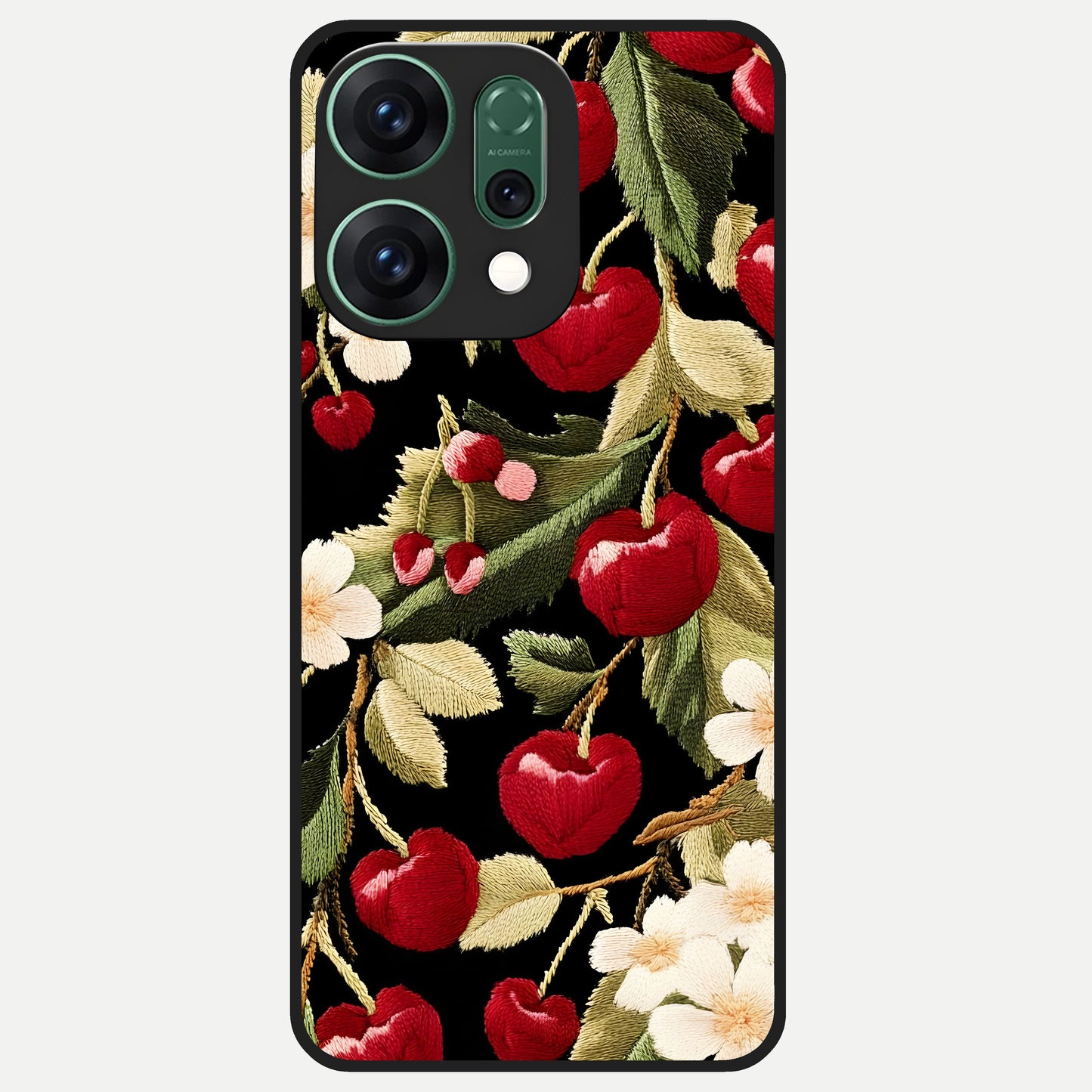  Blooming Spendor Bird Glass Case For Oppo Reno 14 back cover – full design glossy printed glass finish