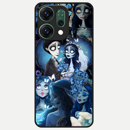  Butterfly Ghost Soul Glass Case For Oppo Reno 14 back cover – full design glossy printed glass finish