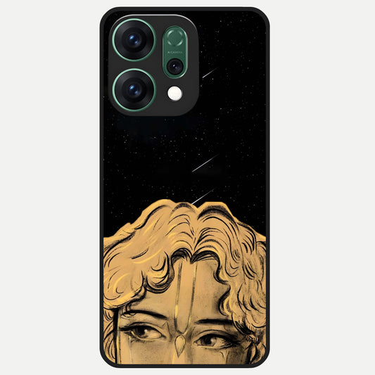  Celestial Gods Plan Glass Case For Oppo Reno 14 back cover – full design glossy printed glass finish