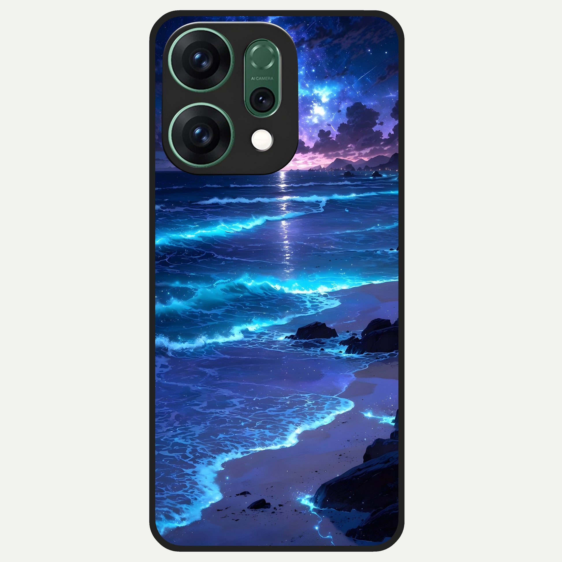  Classic Damn Look Glass Case For Oppo Reno 14 back cover – full design glossy printed glass finish