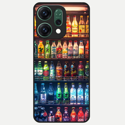 Colorfull Tree Glass Case For Oppo Reno 14 back cover – full design glossy printed glass finish