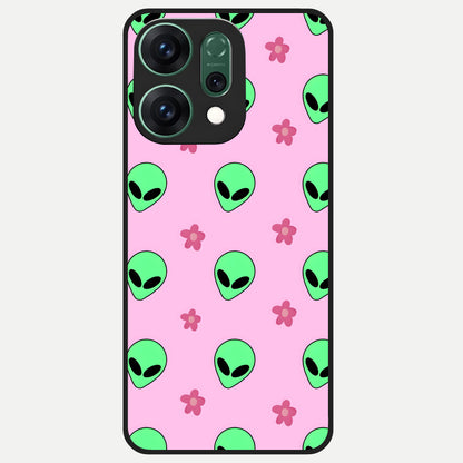  Cosmic Cute Crush Glass Case For Oppo Reno 14 back cover – full design glossy printed glass finish