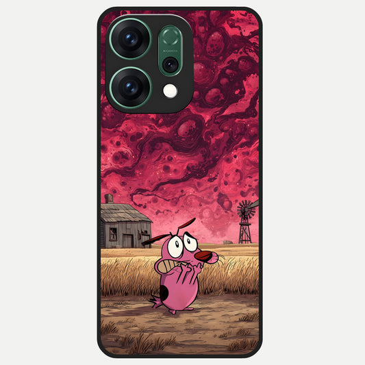  Courage Under Sky Glass Case For Oppo Reno 14 back cover – full design glossy printed glass finish