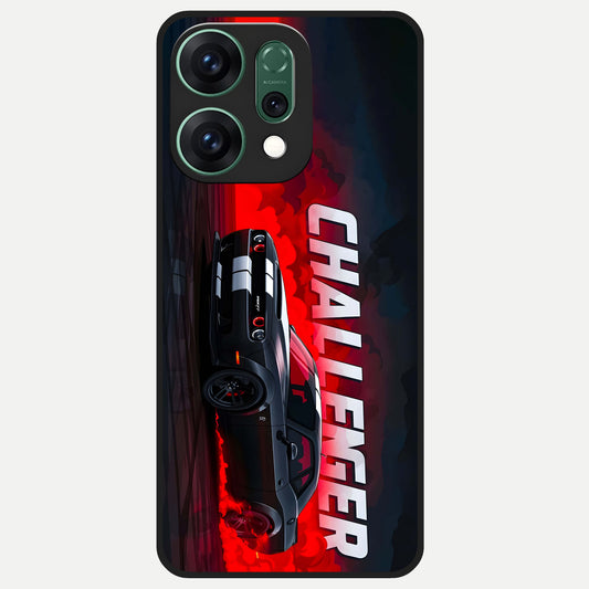  Crimson Challenger Fury Glass Case For Oppo Reno 14 back cover – full design glossy printed glass finish