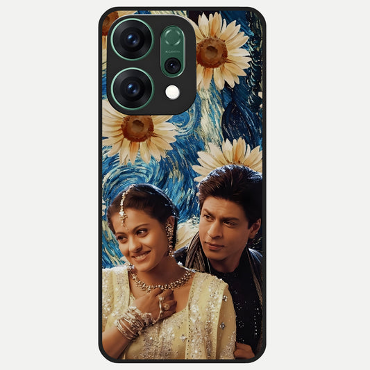  Eternal Love Story Glass Case For Oppo Reno 14 back cover – full design glossy printed glass finish