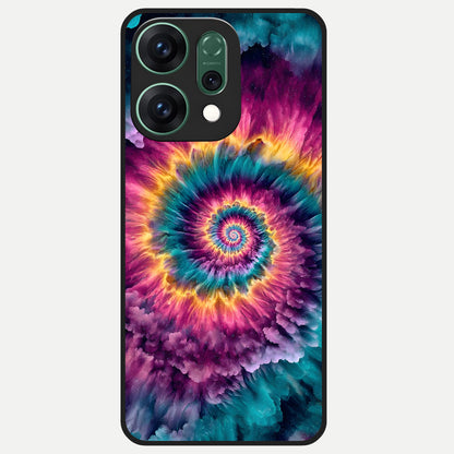  Galactic Spiral Burst Glass Case For Oppo Reno 14 back cover – full design glossy printed glass finish