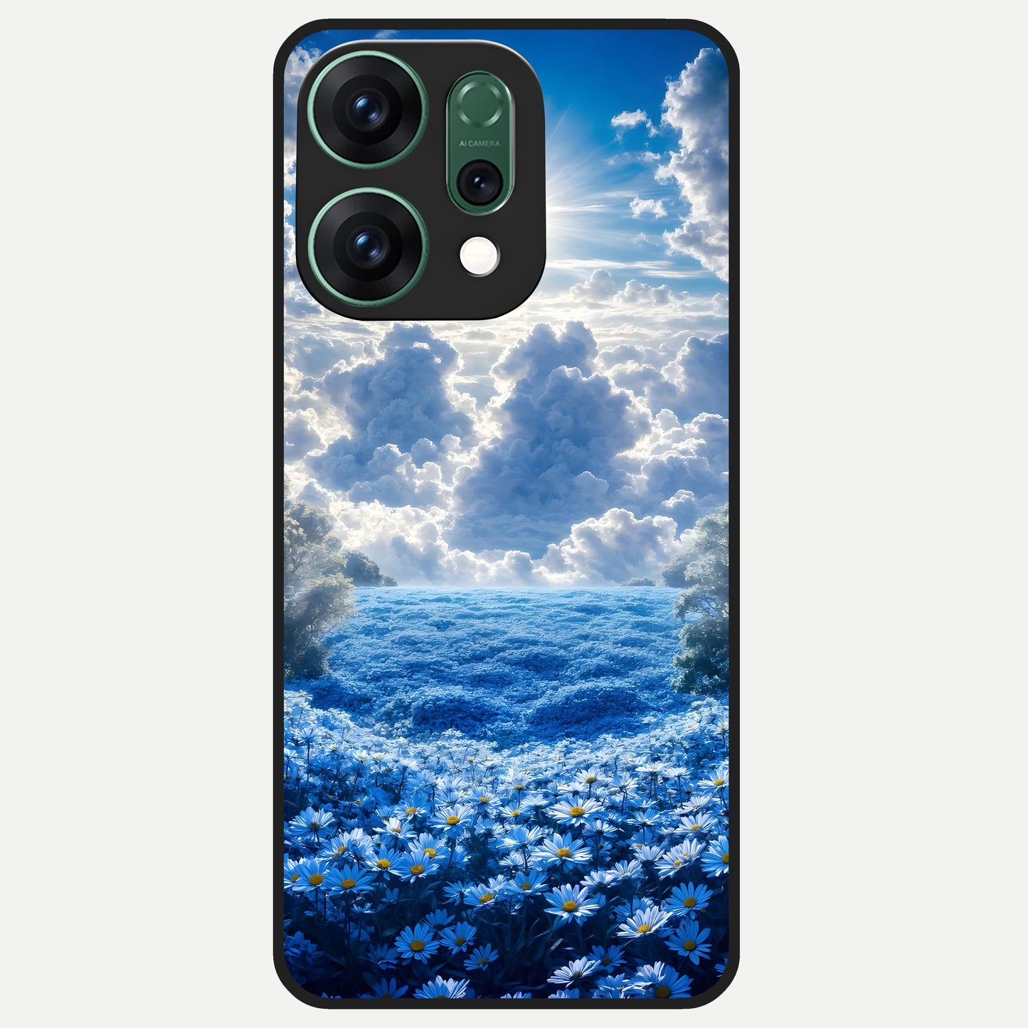  Heavenly Daisy Horizon Glass Case For Oppo Reno 14 back cover – full design glossy printed glass finish