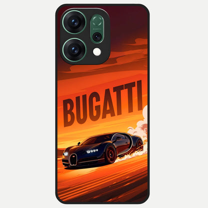  Inferno Bugatti Storm Glass Case For Oppo Reno 14 back cover – full design glossy printed glass finish