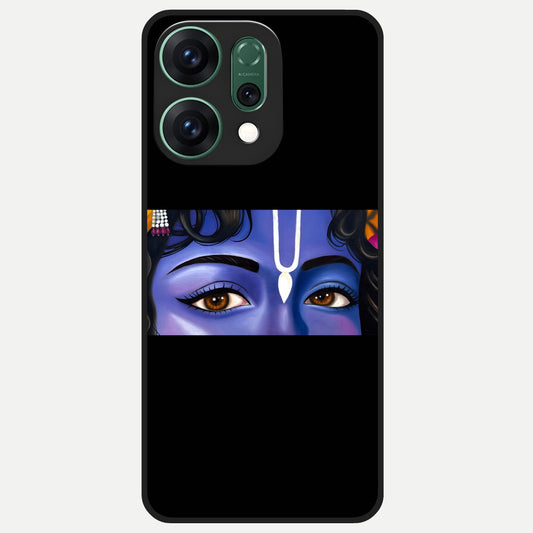  Krishna Eye Glass Case For Oppo Reno 14 back cover – full design glossy printed glass finish