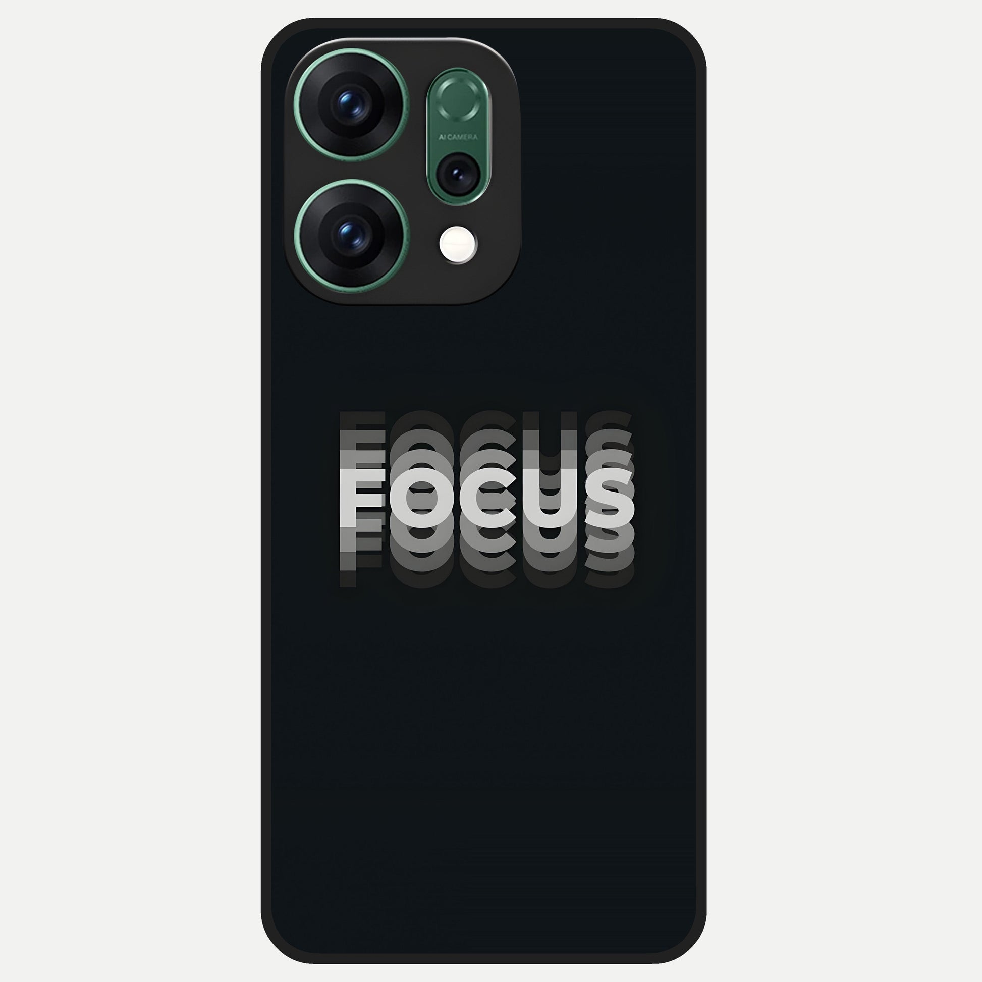  Mono Focus Vision Glass Case For Oppo Reno 14 back cover – full design glossy printed glass finish