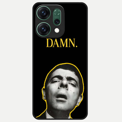  Mr Bean Damn Glass Case For Oppo Reno 14 back cover – full design glossy printed glass finish