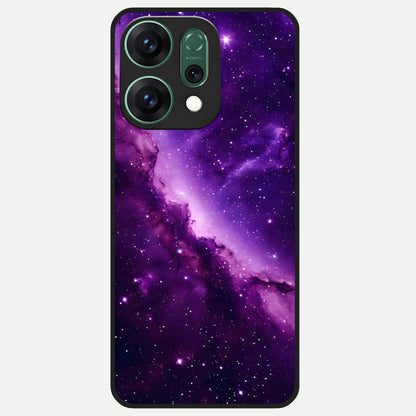  Purple Shade Sky Glass Case For Oppo Reno 14 back cover – full design glossy printed glass finish