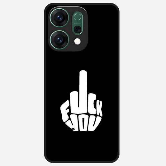  Rebel Mode On Glass Case For Oppo Reno 14 back cover – full design glossy printed glass finish