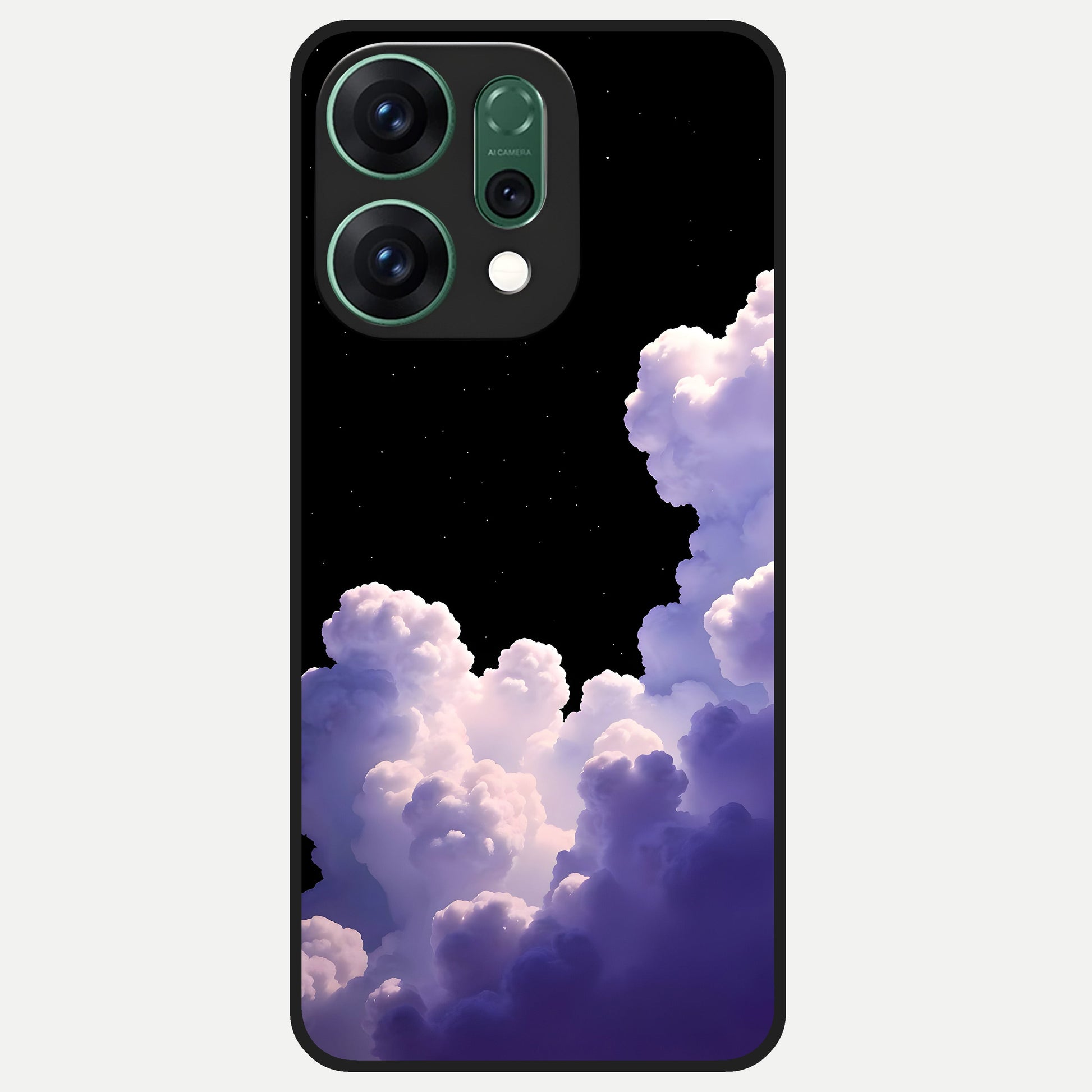  Starlit Night Whispers Glass Case For Oppo Reno 14 back cover – full design glossy printed glass finish