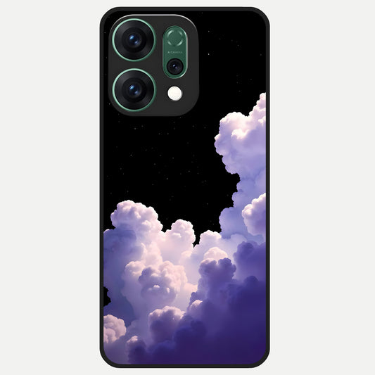  Starlit Night Whispers Glass Case For Oppo Reno 14 back cover – full design glossy printed glass finish