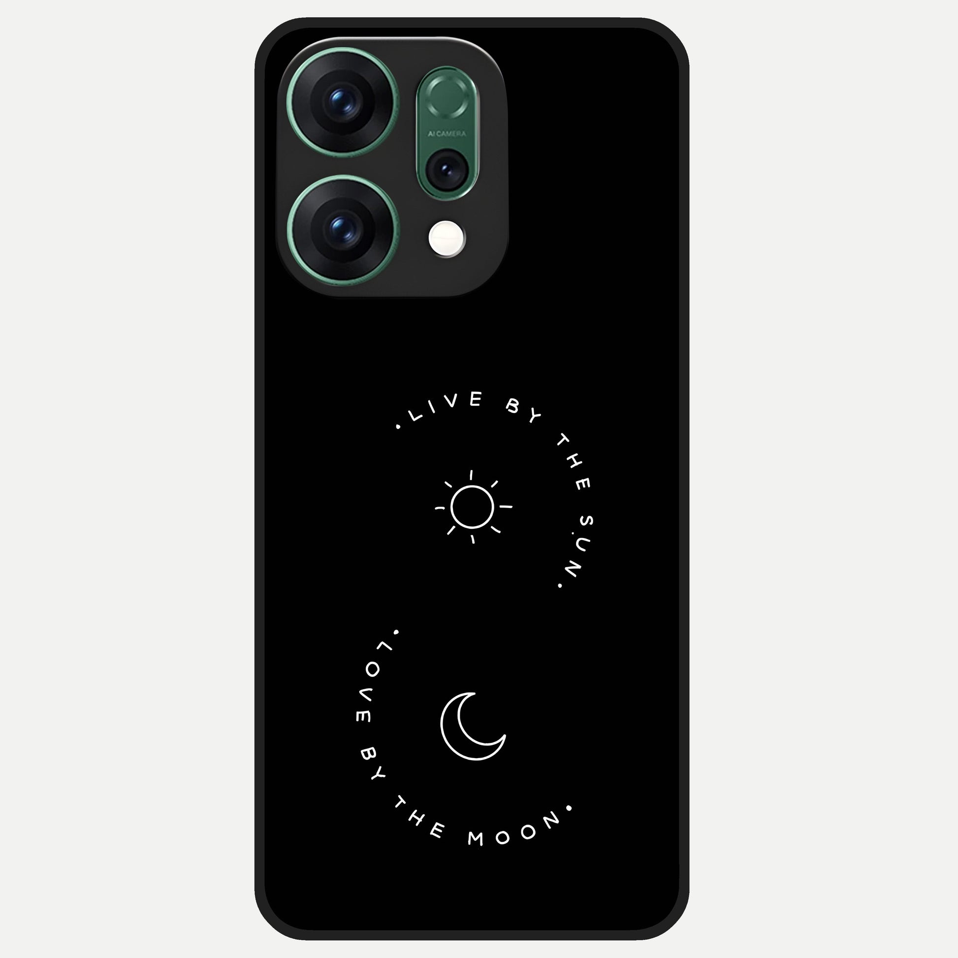  Sunflower Cat Art Glass Case For Oppo Reno 14 back cover – full design glossy printed glass finish