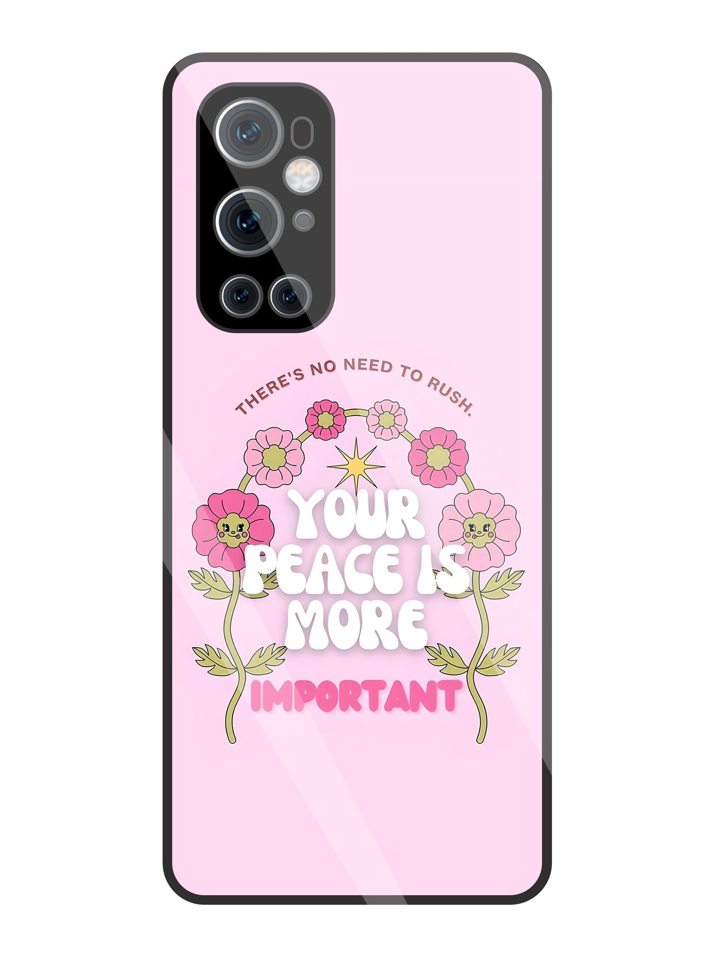 Peace Is More Important Glass Case For OnePlus 9 Pro