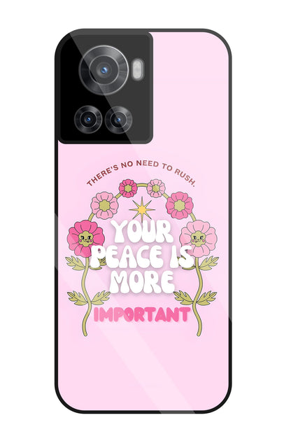 Peace Is More Important Glass Case For OnePlus 10R