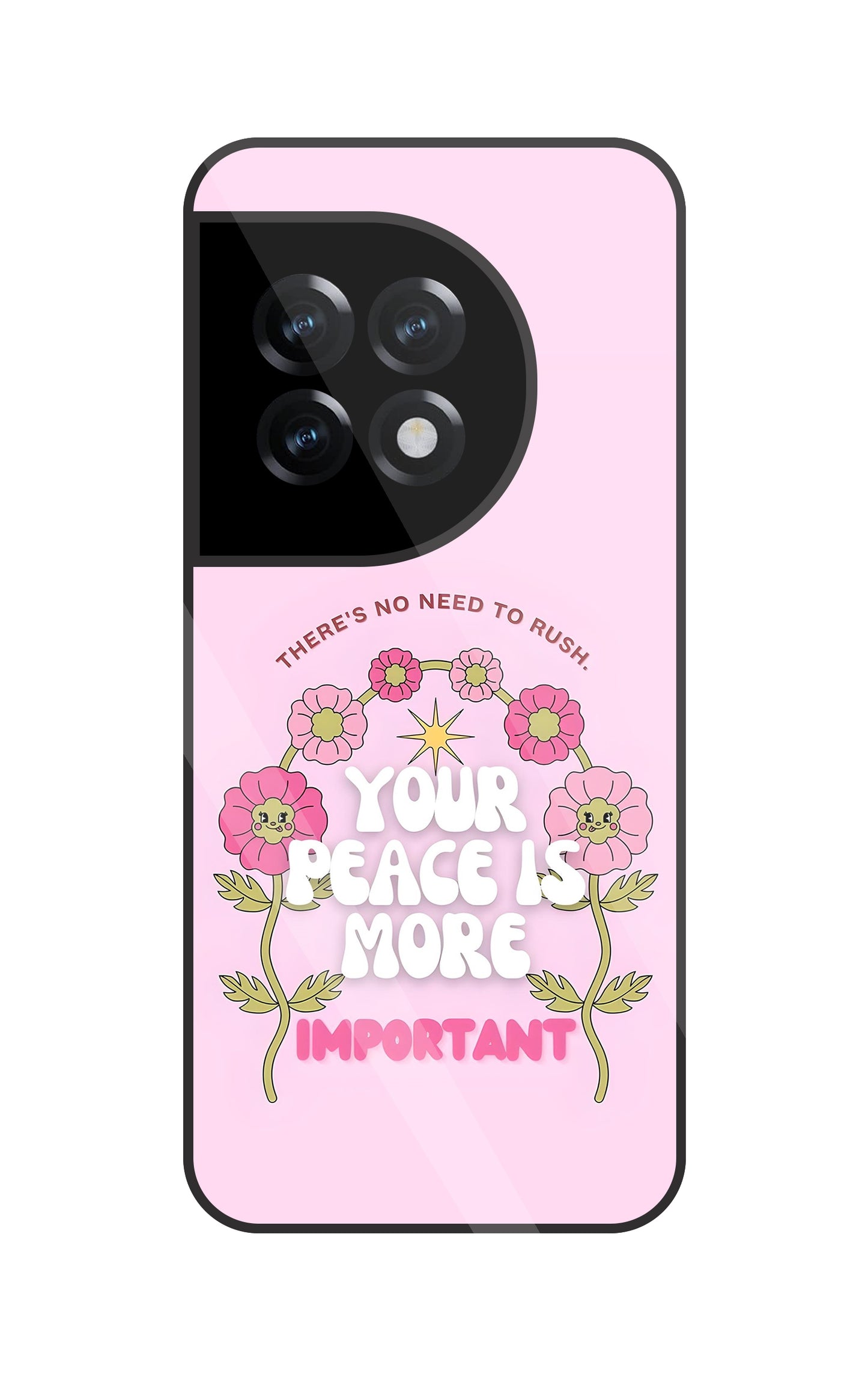 Peace Is More Important Glass Case For OnePlus 11R