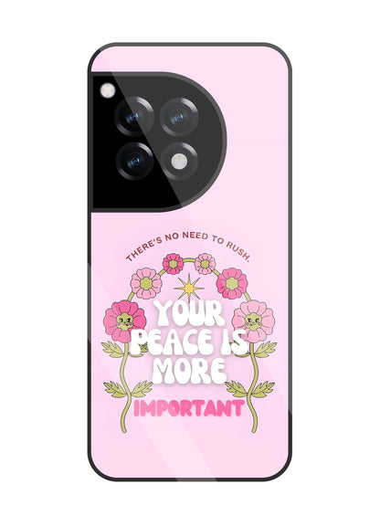 Peace Is More Important Glass Case For OnePlus 12R