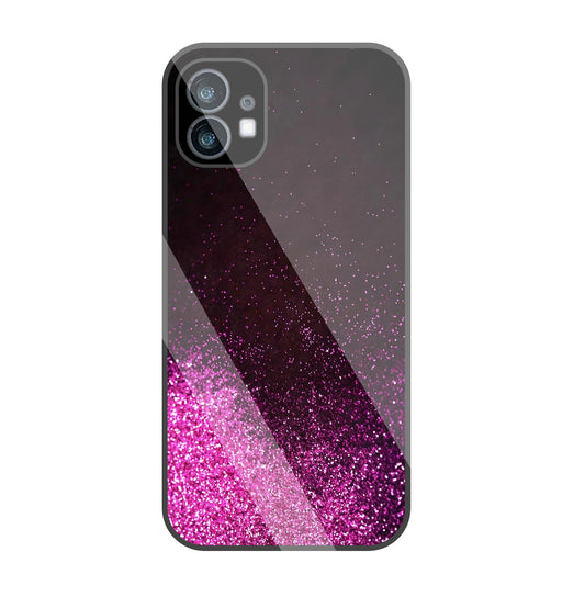 Pink Glitters Glass Case For Nothing Phone 1
