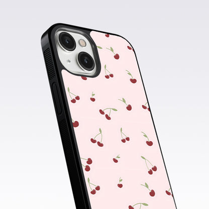 Pink Cherry Glass Case For OnePlus 9RT