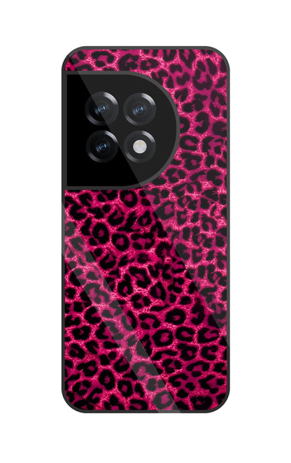Pink Leopard Glass Case For OnePlus 11R