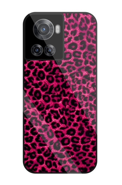 Pink Leopard Glass Case For OnePlus 10R