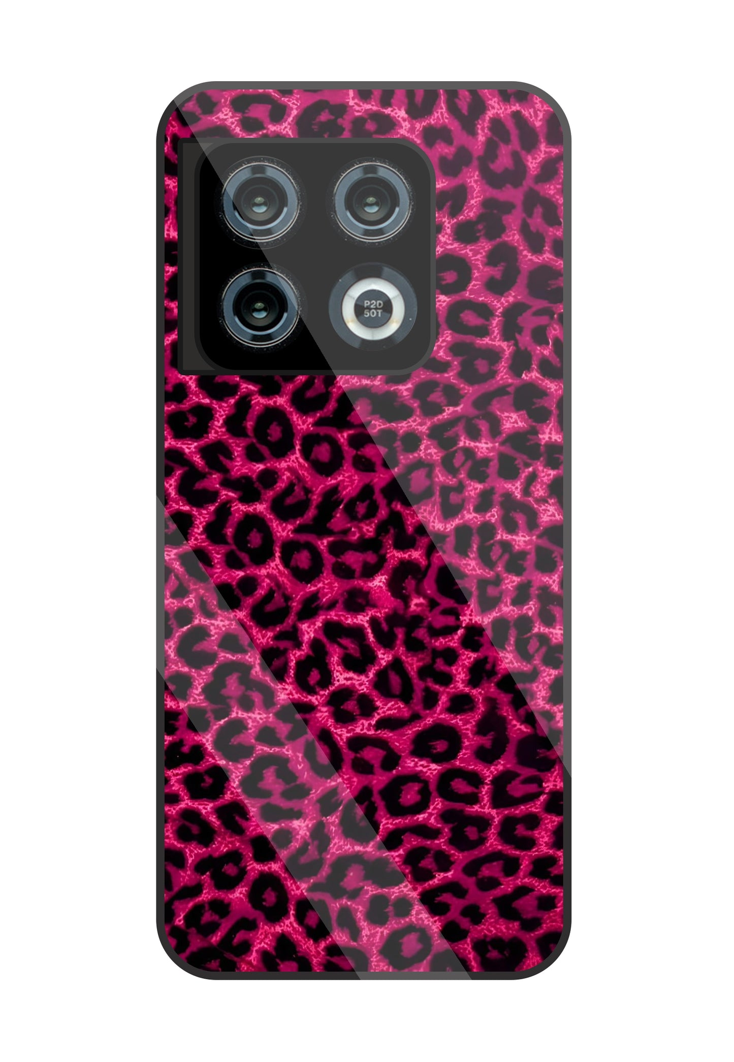 Pink Leopard Glass Case For OnePlus 10 Pro