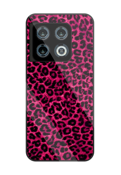 Pink Leopard Glass Case For OnePlus 10 Pro