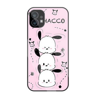 Pochacco Puppy Pink Glass Case For Nothing Phone 1