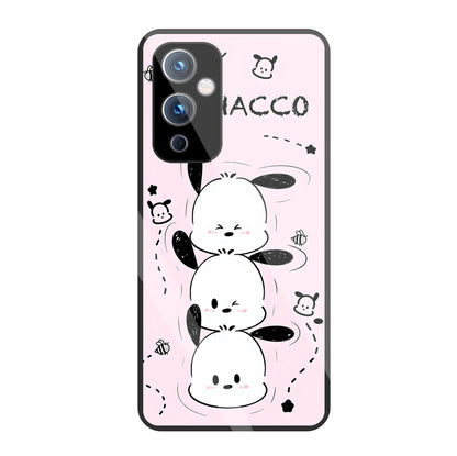 Pochacco Puppy Pink Glass Case For OnePlus 9
