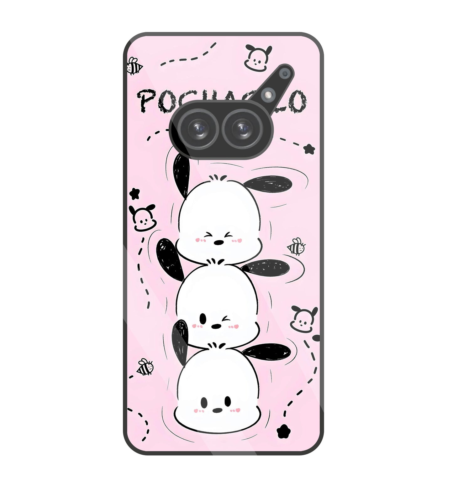 Pochacco Puppy Pink Glass Case For Nothing Phone 2A
