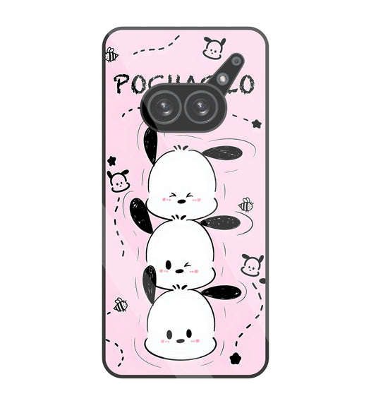 Pochacco Puppy Pink Glass Case For Nothing Phone 2A