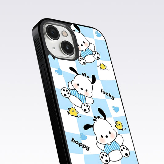 Pochacco Puppy Blue Glass Case For OnePlus 9RT