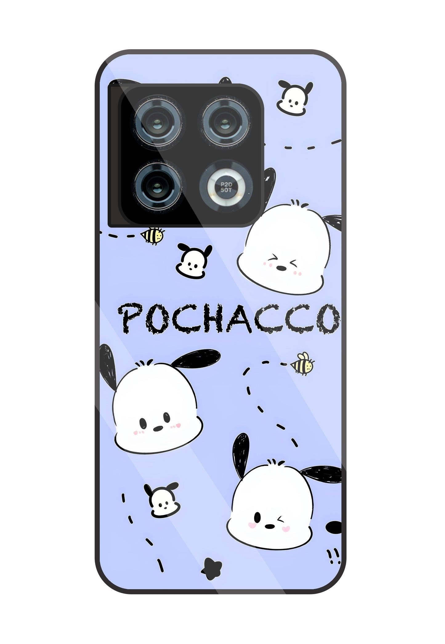 Pochacco Puppy Levender Glass Case For OnePlus 10 Pro