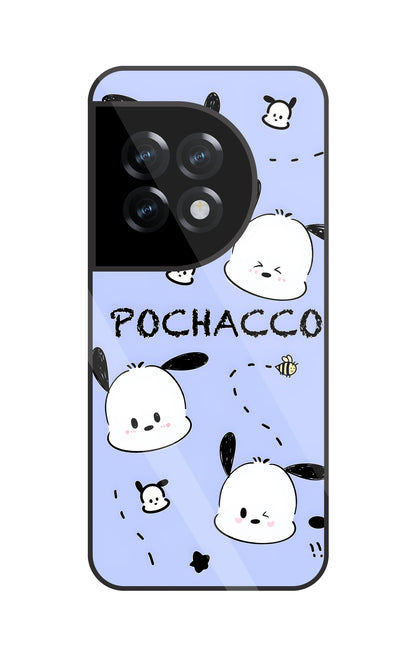 Pochacco Puppy Levender Glass Case For OnePlus 11R
