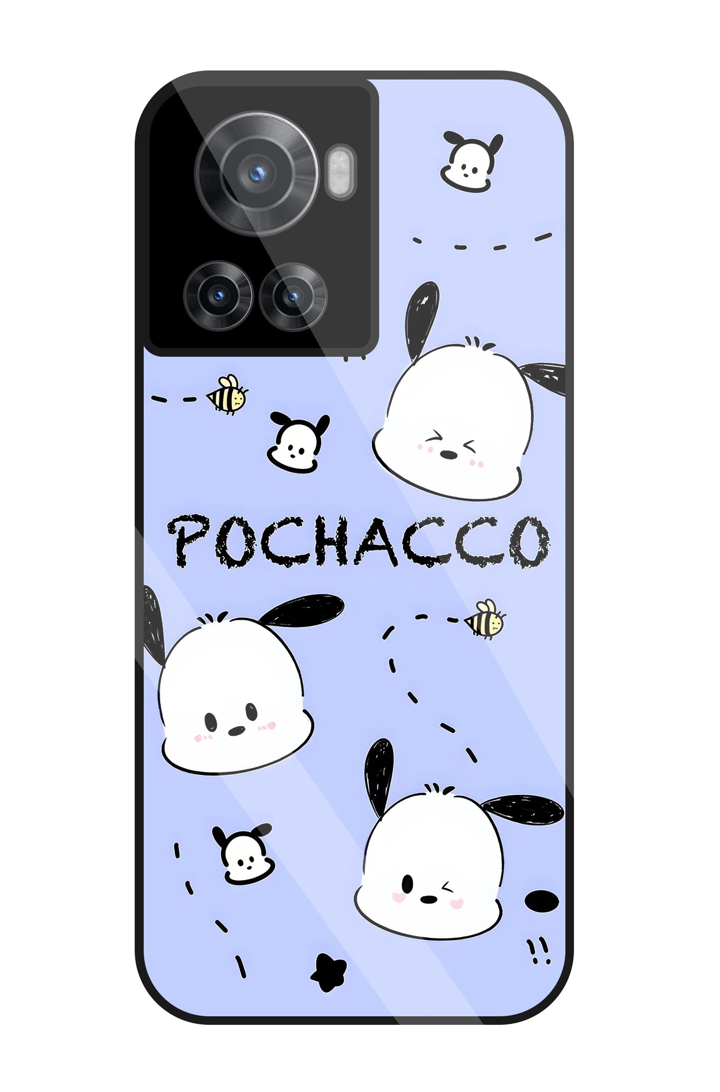 Pochacco Puppy Levender Glass Case For OnePlus 10R
